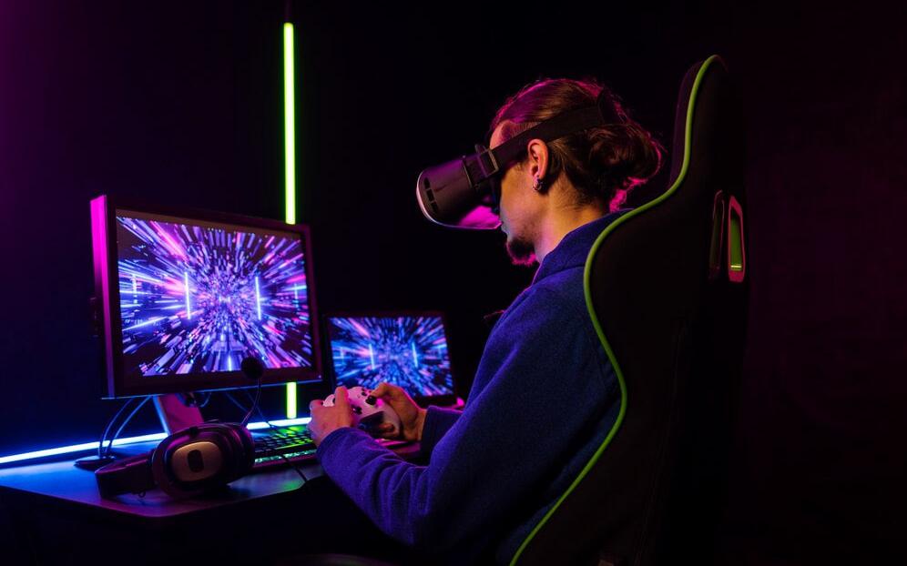 Creative team working on a game project
